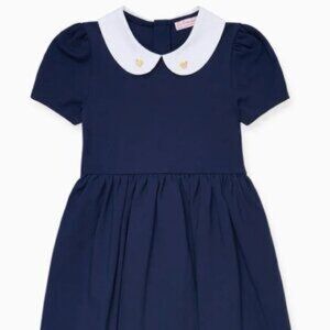 LA COQUETA  Marta Girl Long Sleeve Dress, Navy - 6Y